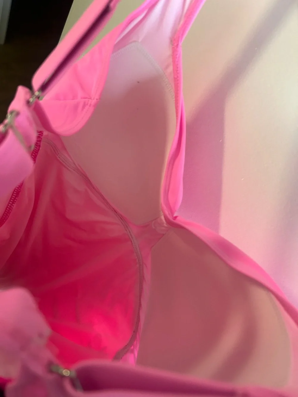 Women’s Two-Tone Pink One-Piece Swimsuit - Size  18W NWT - Picture 3 of 4